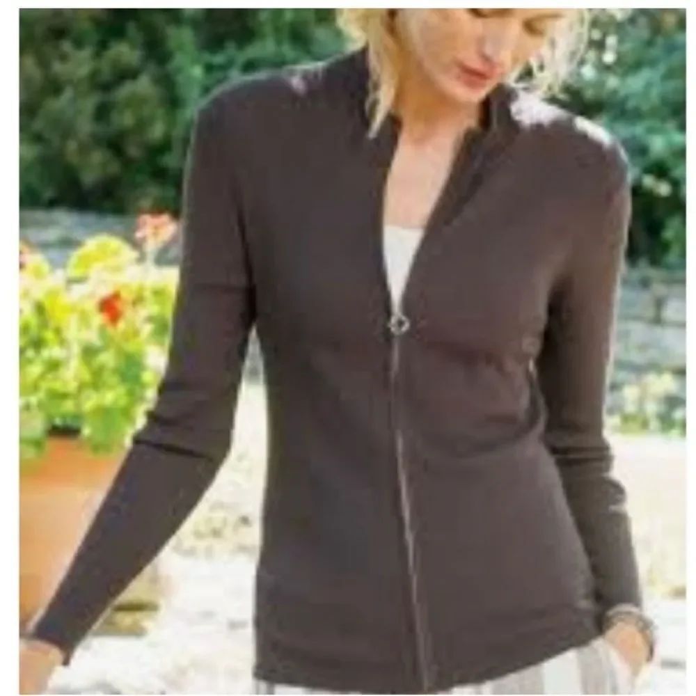 ✨SOFT SURROUNDINGS Keegan Zip
Sweater Cardigan✨